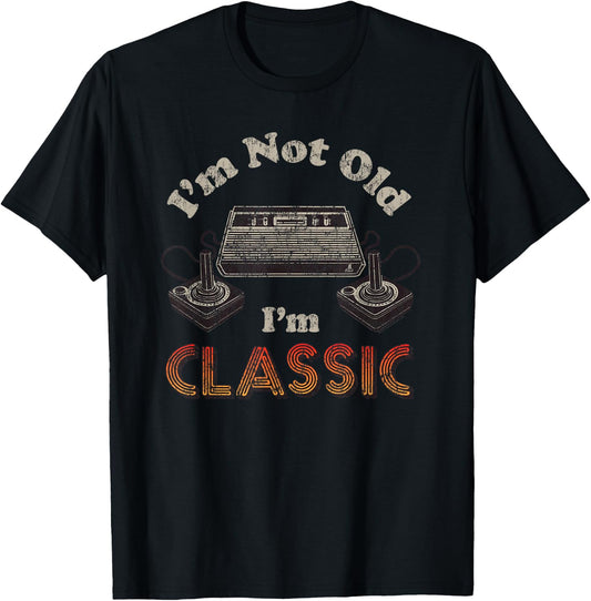 ATARI I'm Not Old I'm Classic Retro Gaming T-Shirt - T-Shirt | Black