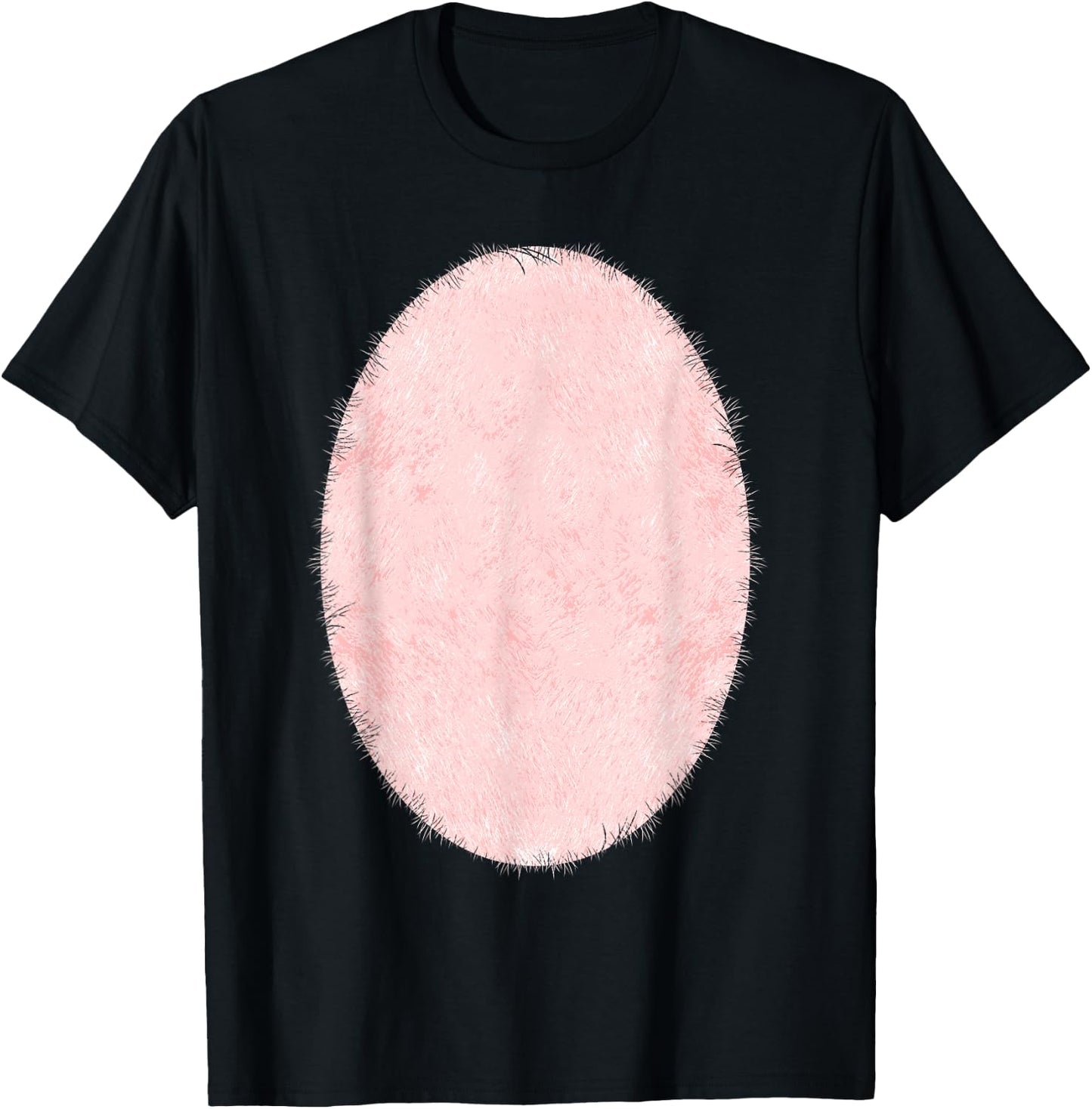 Halloween Pop Belly Pink Pig Costume T-Shirt - T-Shirt | Black