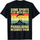 Funny Paragliding Design Women Paraglide Paraglider T-Shirt - T-Shirt | Black