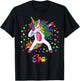 EVA Personalised Name Unicorn Girl Gift T-Shirt - T-Shirt | Black