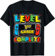 Level 1st Grade Complete Gamer Boys Girls Kids Class of 2026 T-Shirt - T-Shirt | Black