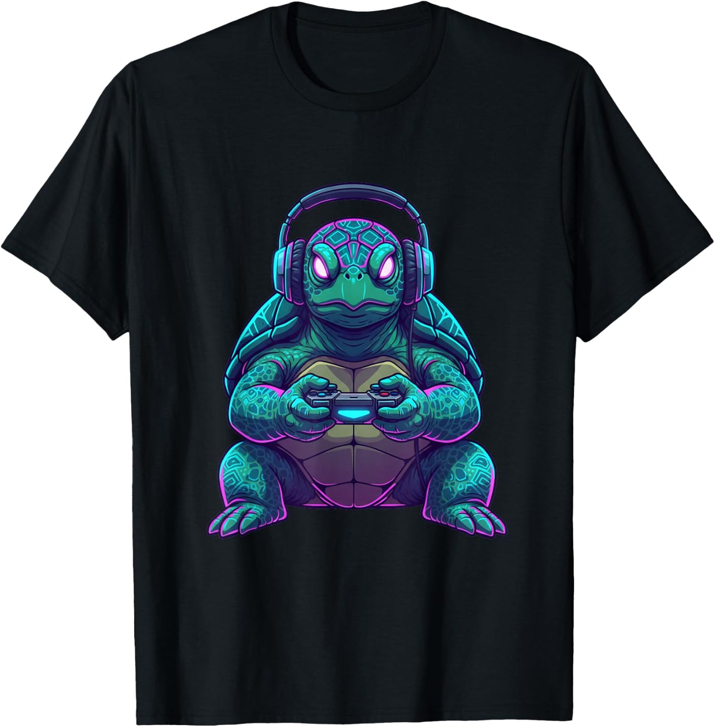 Turtle Funny Video Games Turtle T-Shirt - T-Shirt | Black