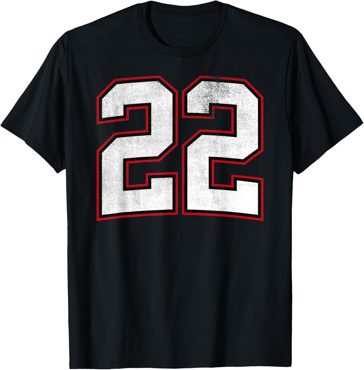 Number Twenty Two 22 T-Shirt - T-Shirt | Black