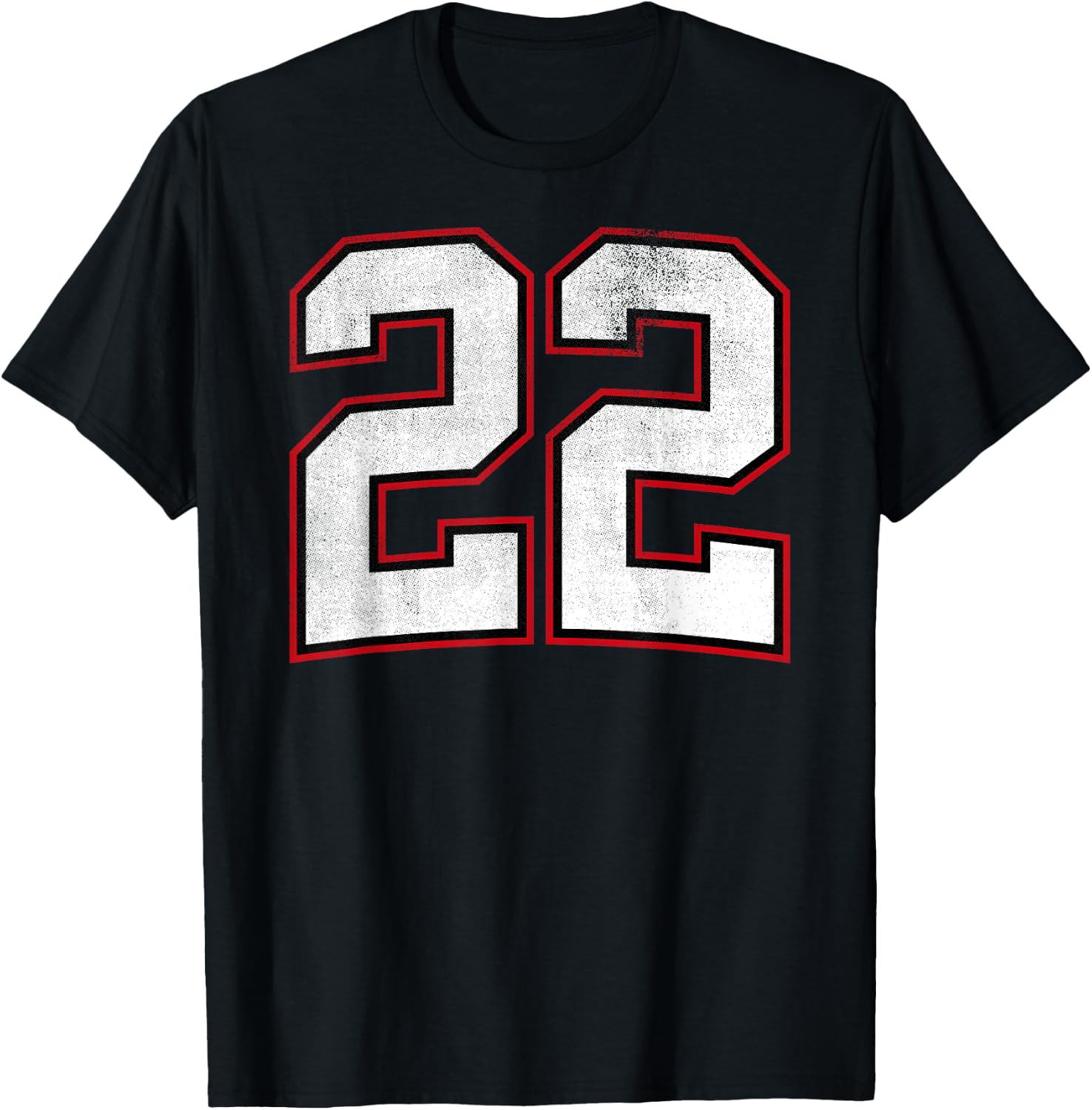 Number Twenty Two 22 T-Shirt - T-Shirt | Black