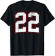Number Twenty Two 22 T-Shirt - T-Shirt | Black