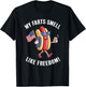 My Farts Smell Like Freedom Funny hotdog Patriotic Graphic Kids Men T-Shirt - T-Shirt | Black