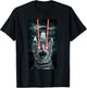 Alien Cat Selfie With Ufo Laser Eyes T-Shirt - T-Shirt | Black