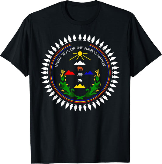 Navajo Flag: Native American Kids T-Shirt - T-Shirt | Black