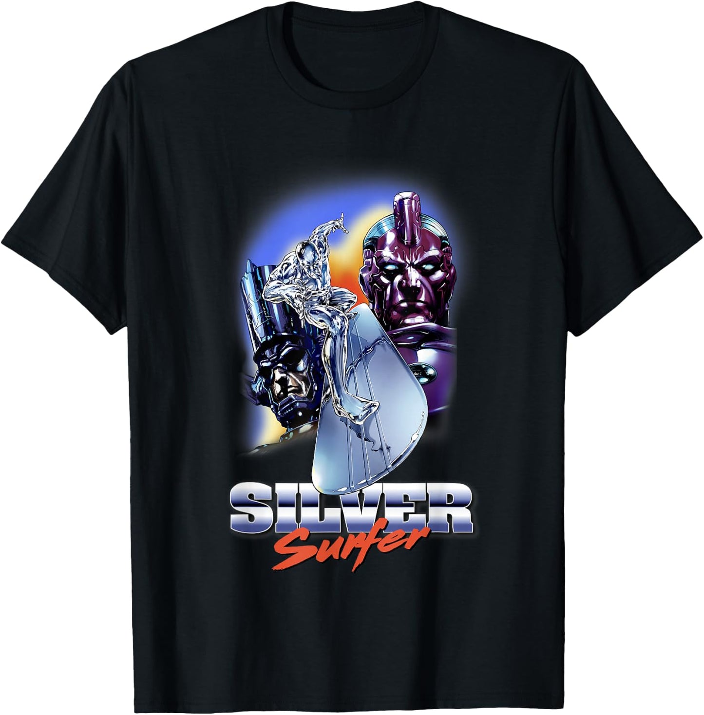 Marvel Comics Silver Surfer Power Cosmic T-Shirt - T-Shirt | Black