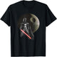 Star Wars Darth Vader Epic Pose Death Star Logo T-Shirt - T-Shirt | Black