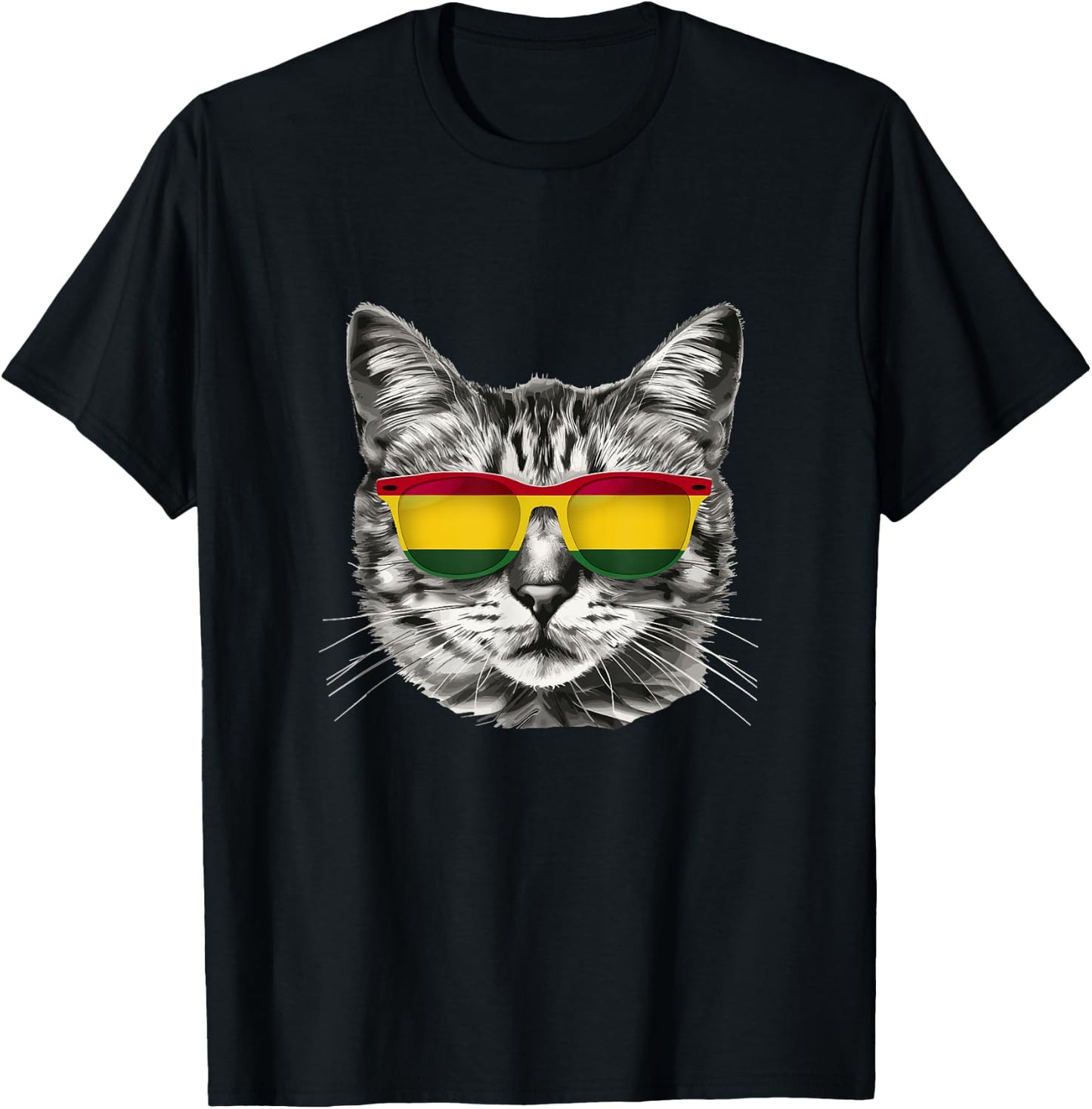 Bolivian Flag Cat Owner Souvenirs Products Kitten Bolivia T-Shirt - T-Shirt | Black