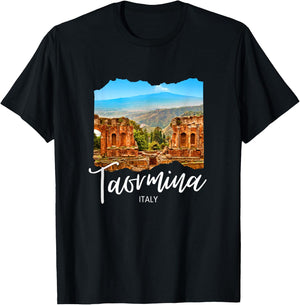 Italy Taormina Sicily Souvenir / Taormina T-Shirt - T-Shirt | Black