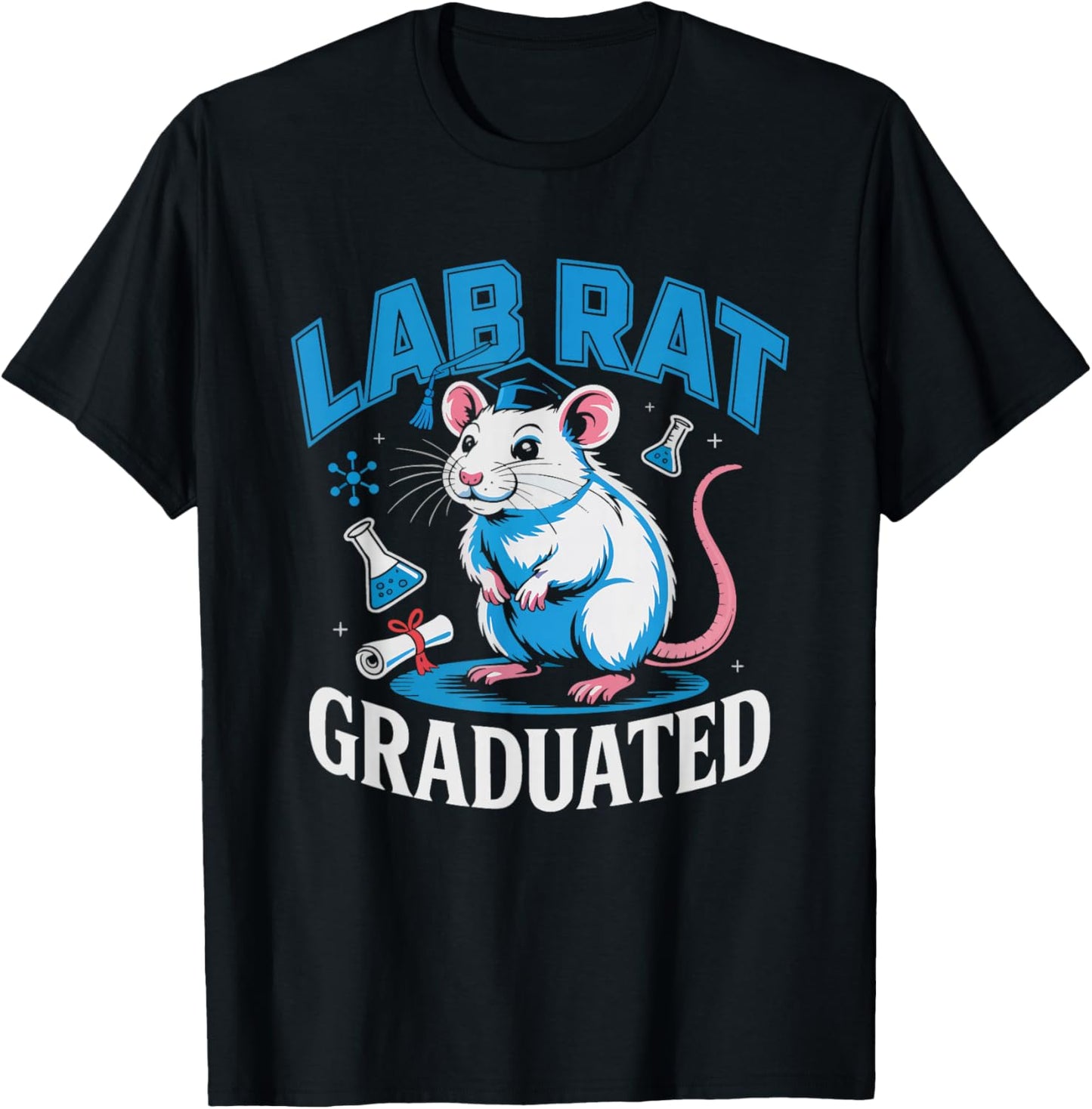 PHD Graduate Scientist Lab Flask Beaker Doctoral Academic T-Shirt - T-Shirt | Black