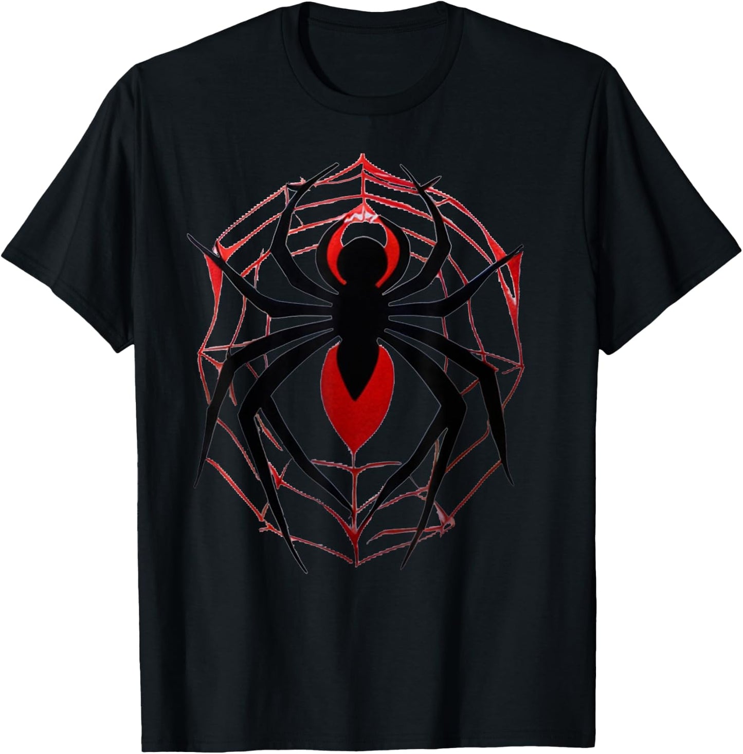 Spider Vintage Pig Spider Web Black Widow Spider Super Hero T-Shirt - T-Shirt | Black