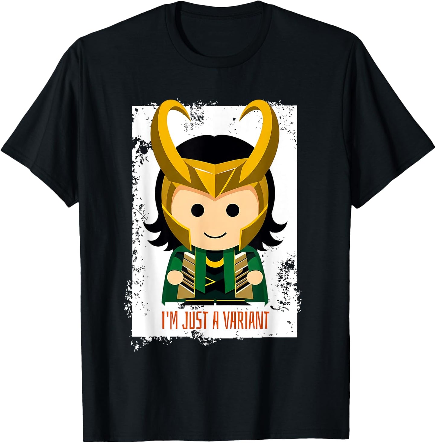 Cute Loki Variant Meme - I'm Just a Variant Chibi Character T-Shirt - T-Shirt | Black