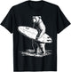 Surfing Bear Cool Beach Adventure Design Men Women Kids T-Shirt - T-Shirt | Black