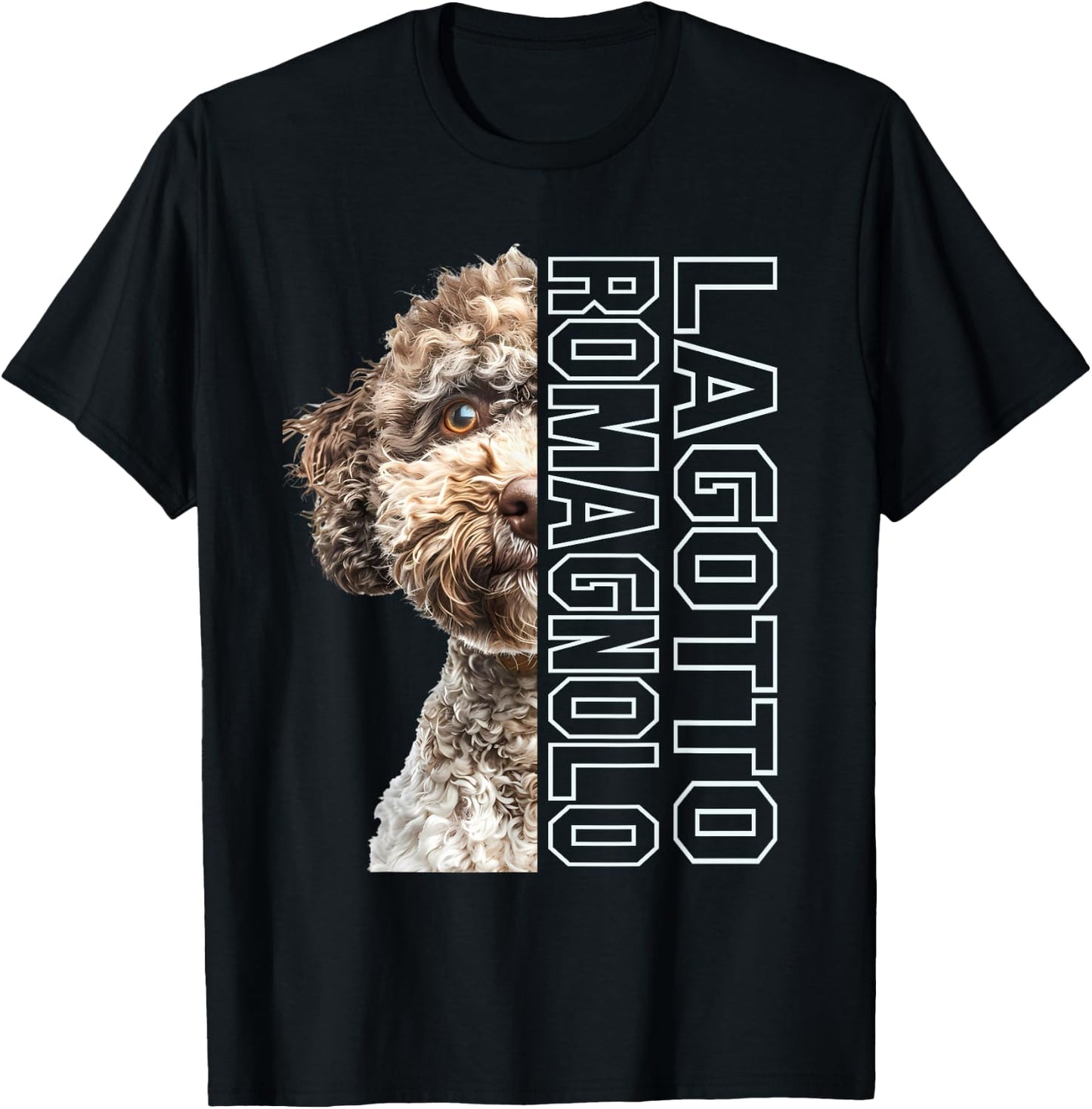 Lagotto Romagnolo , Small, Black T-Shirt - T-Shirt | Black