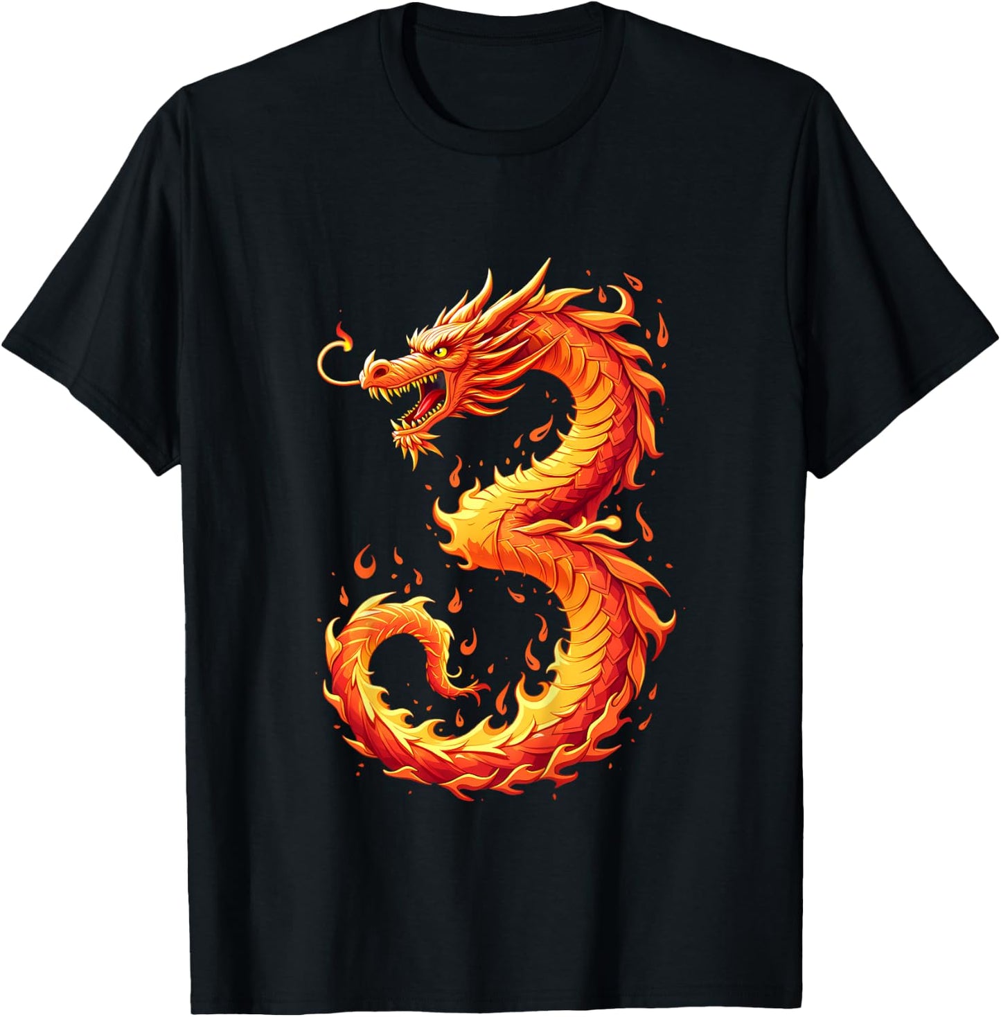 Kids Turning 3 Years Old Birthday, Boy Dragon 3rd Bday Girl T-Shirt - T-Shirt | Black