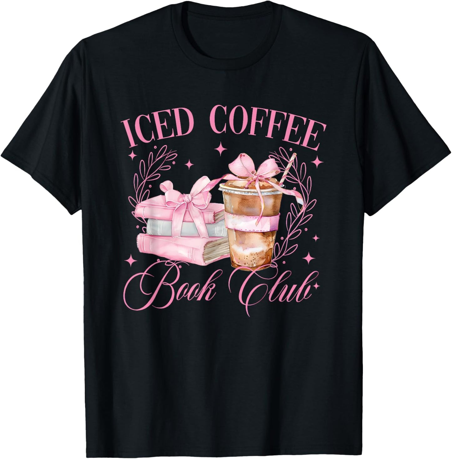 Iced Coffee Book Club T-Shirt - T-Shirt | Black