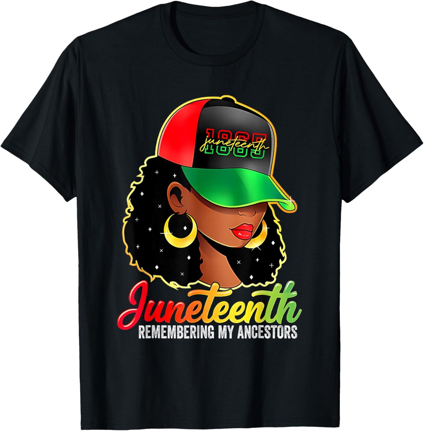 Juneteenth Remembering My Ancestors Black Women Juneteenth T-Shirt - T-Shirt | Black
