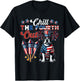 Chill The Fourth Out Costume 4th Of July Cute Boston Terrier Kids Men T-Shirt - T-Shirt | Black