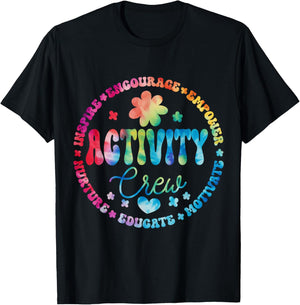 Activity Crew Director Assistant Team Professionals Week , Small, Black T-Shirt - T-Shirt | Black