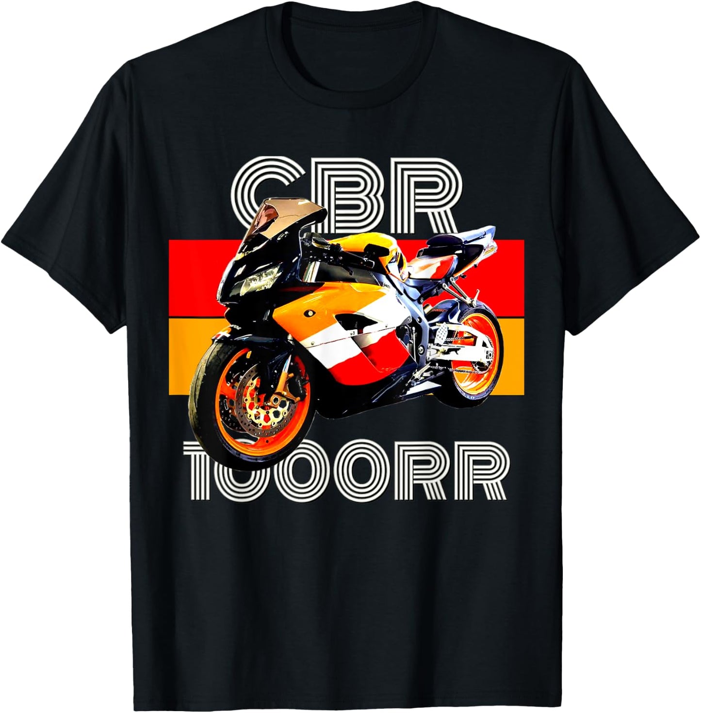 CBR 1000RR Motorcycle, Vintage Street Bike T-Shirt - T-Shirt | Black