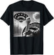 Thanksgiving Turkey UFO Selfie Funny Alien Men Women Kids T-Shirt - T-Shirt | Black