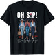Oh Sip It's A Girls Trip Fun Wine Party Black Women Queen T-Shirt - T-Shirt | Black