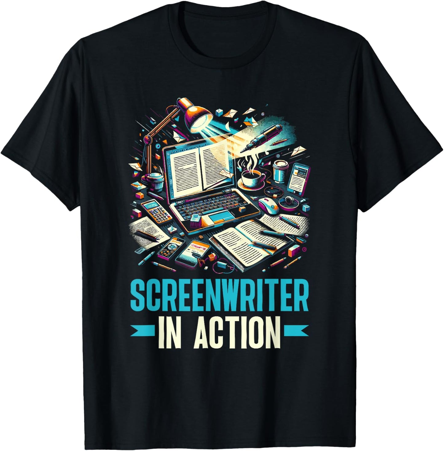 Screenwriter Script Writer Screenplay Screenwriting T-Shirt - T-Shirt | Black