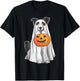 Border Collie Ghost Pumpkin Halloween Costume Fall T-Shirt - T-Shirt | Black