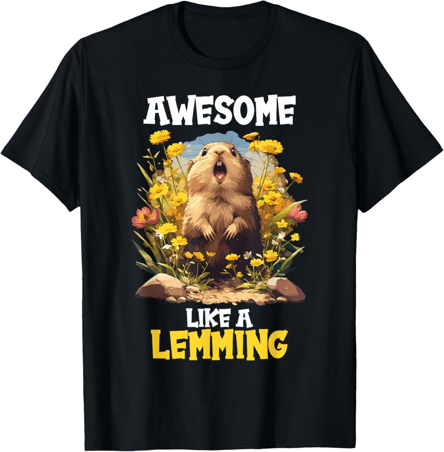 Awesome like a Lemming. Lemmings Lemming T-Shirt - T-Shirt | Black