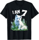 Kids 7 Years old 7 birthday Arctic Foxes Boy Girl Arctic Fox T-Shirt - T-Shirt | Black