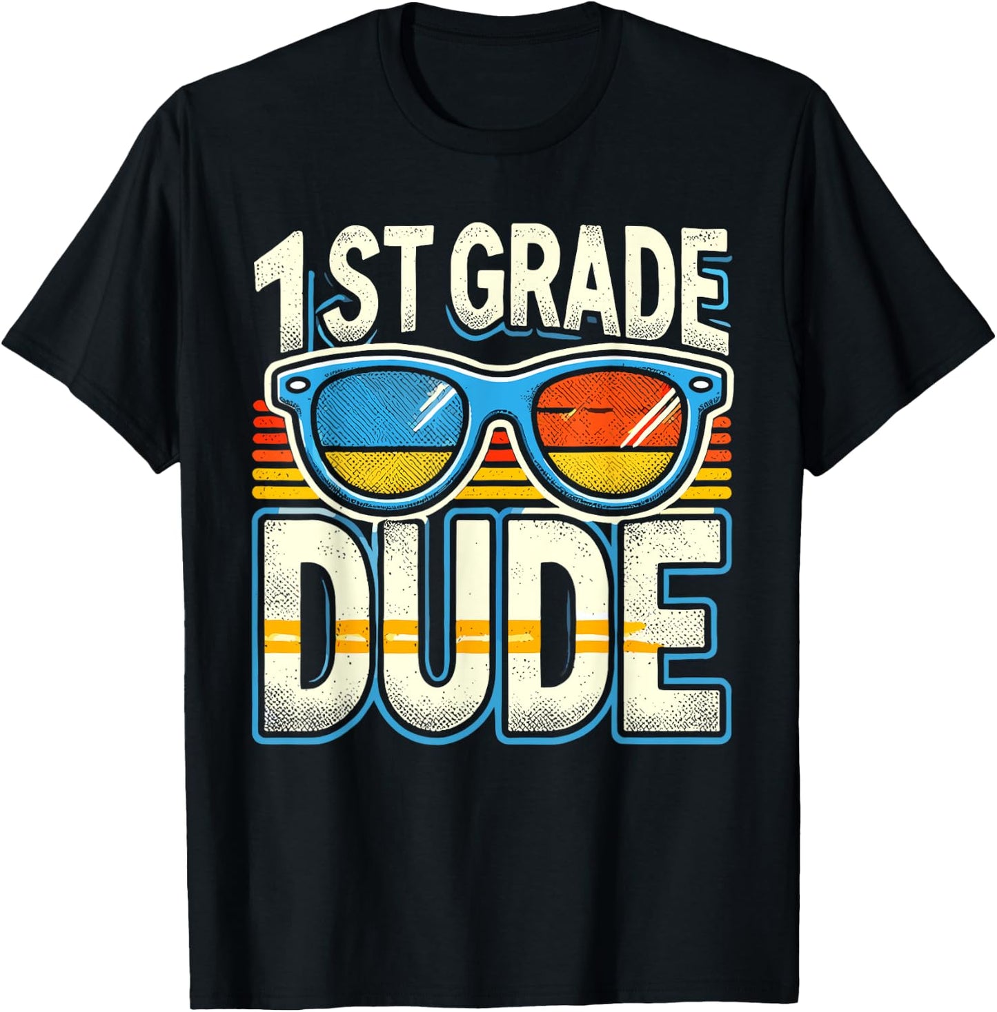 1st Grade Dude Back To School First Grade Student T-Shirt - T-Shirt | Black
