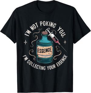 Funny Phlebotomy Blood Syrenge Technicians Medical Phleb T-Shirt - T-Shirt | Black