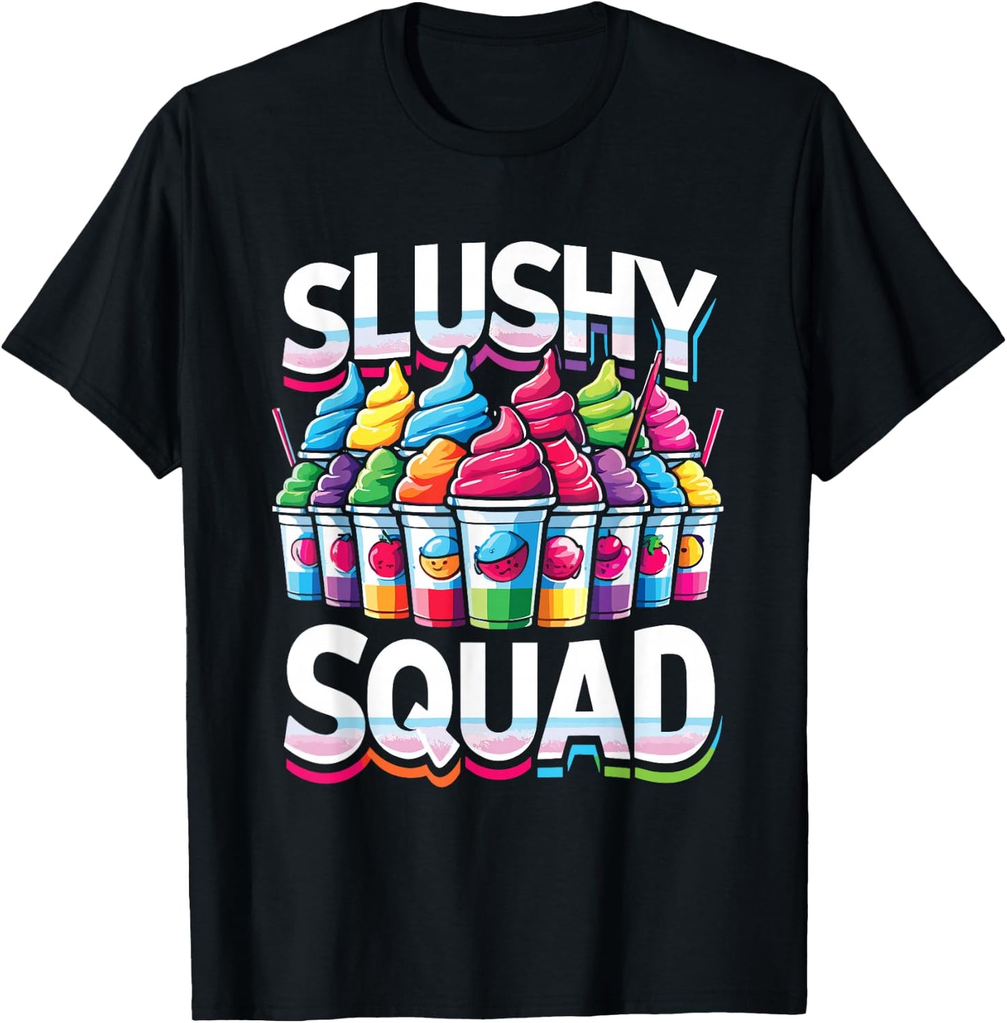 Slushy Squad Retro Parade T-Shirt - T-Shirt | Black