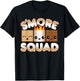 Campfire Camping Outdoor Friends Smores Smore Squad T-Shirt - T-Shirt | Black