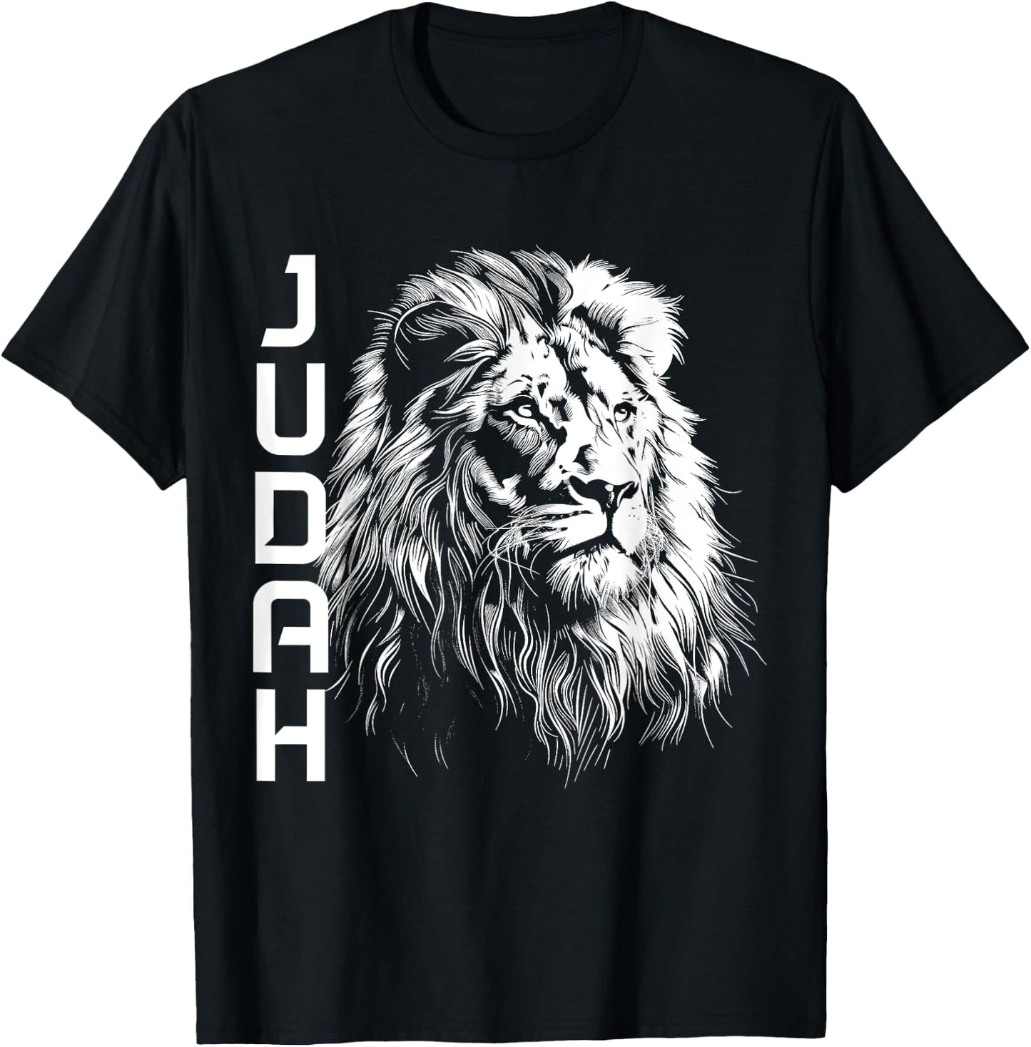 Lion Of Judah Hebrew Israelite Christian Jewish African YHWH T-Shirt - T-Shirt | Black