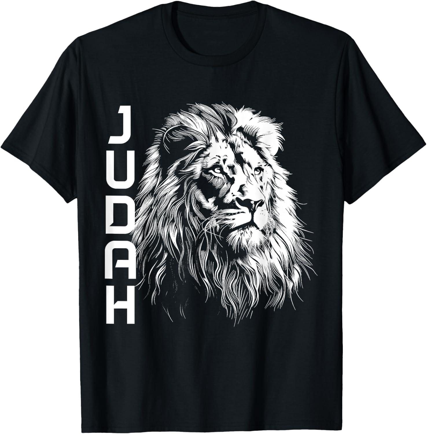 Lion Of Judah Hebrew Israelite Christian Jewish African YHWH T-Shirt - T-Shirt | Black