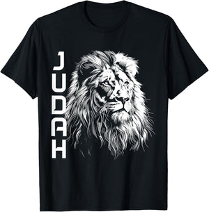 Lion Of Judah Hebrew Israelite Christian Jewish African YHWH T-Shirt - T-Shirt | Black