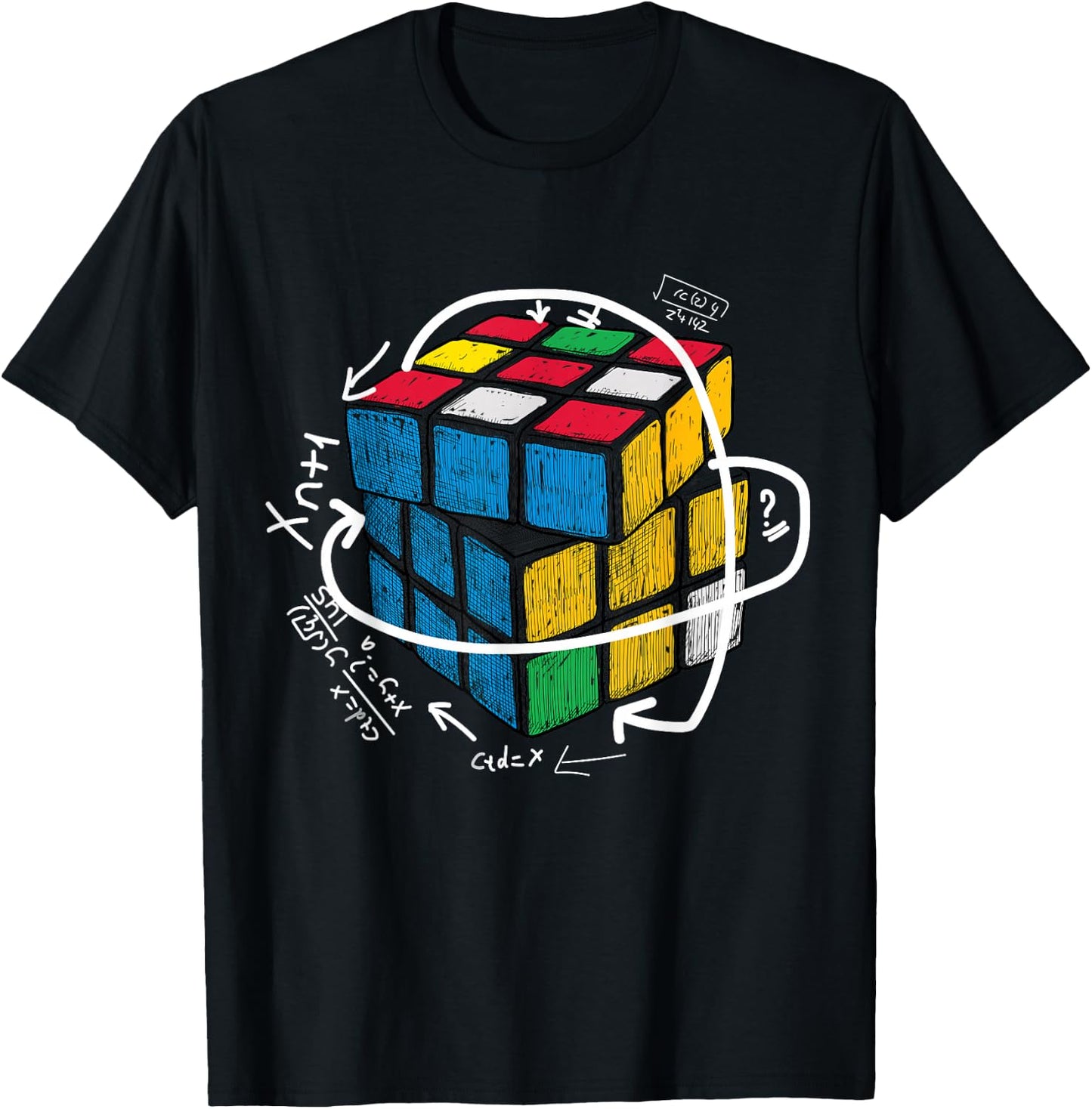 Math Cube Lover Speed Cubing Puzzle T-Shirt - T-Shirt | Black