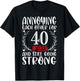 Annoying Each Other For 40 Years 40th Wedding Anniversary T-Shirt - T-Shirt | Black