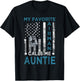 My Favorite Airman Calls Me Auntie Airman Graduation Auntie T-Shirt - T-Shirt | Black