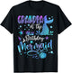 Grandpa Of The Birthday Mermaid Bday Party Mermaid T-Shirt - T-Shirt | Black