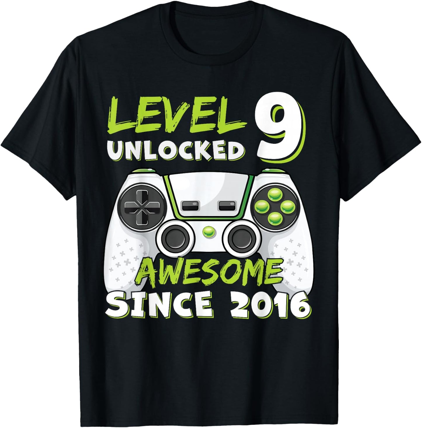 9 Year Old BDay Decorations Son Boy 9yr 2016 9th Birthday T-Shirt - T-Shirt | Black