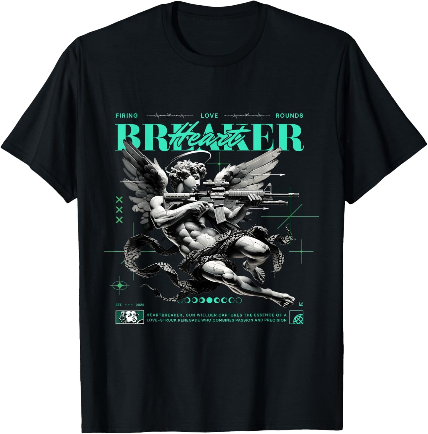 Heart Breaker Black Green Glow 3s Matching Women T-Shirt - T-Shirt | Black