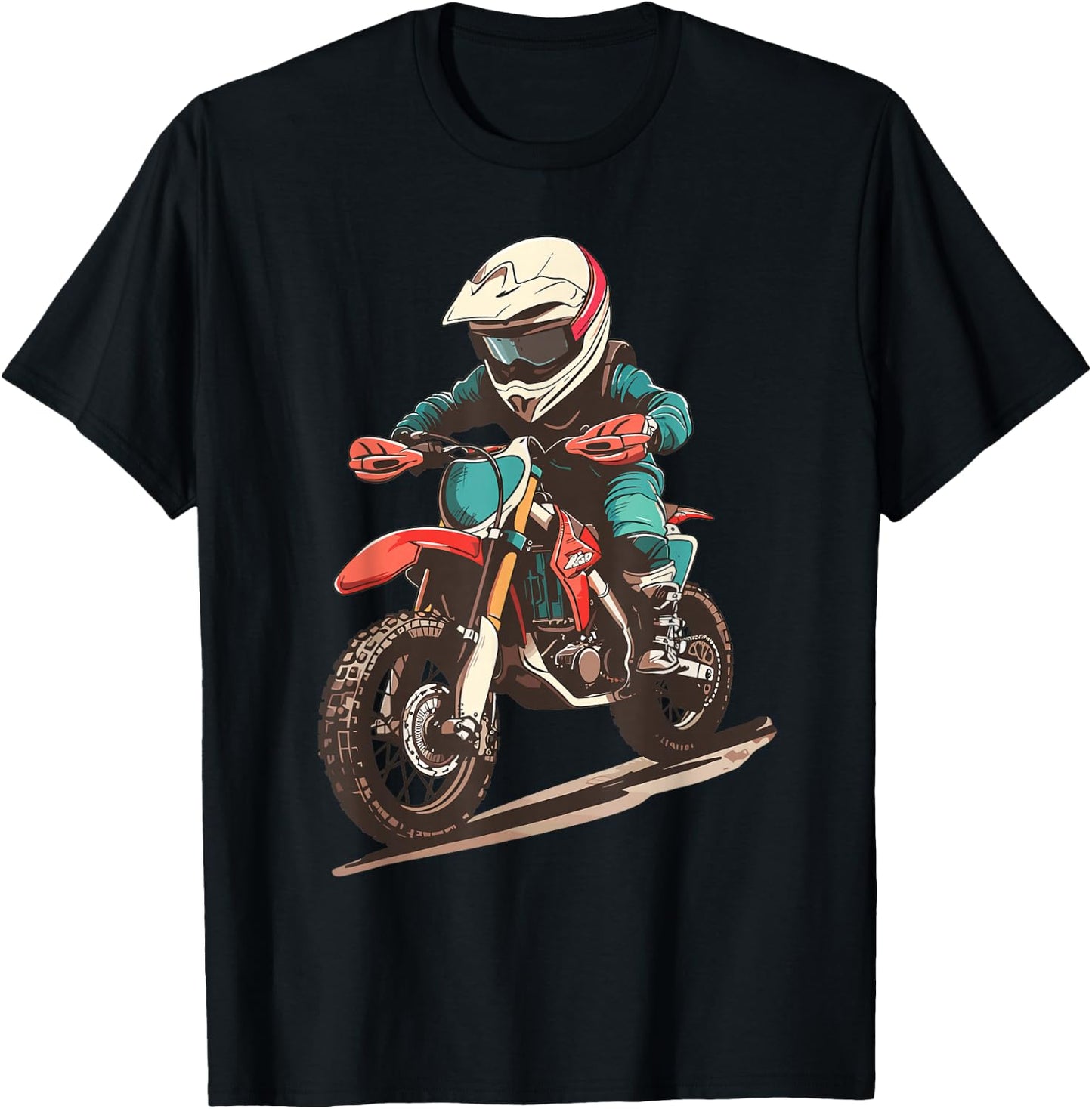 Kids Dirt Bike T-Shirt - T-Shirt | Black