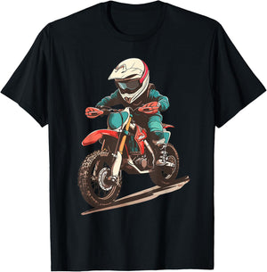 Kids Dirt Bike T-Shirt - T-Shirt | Black