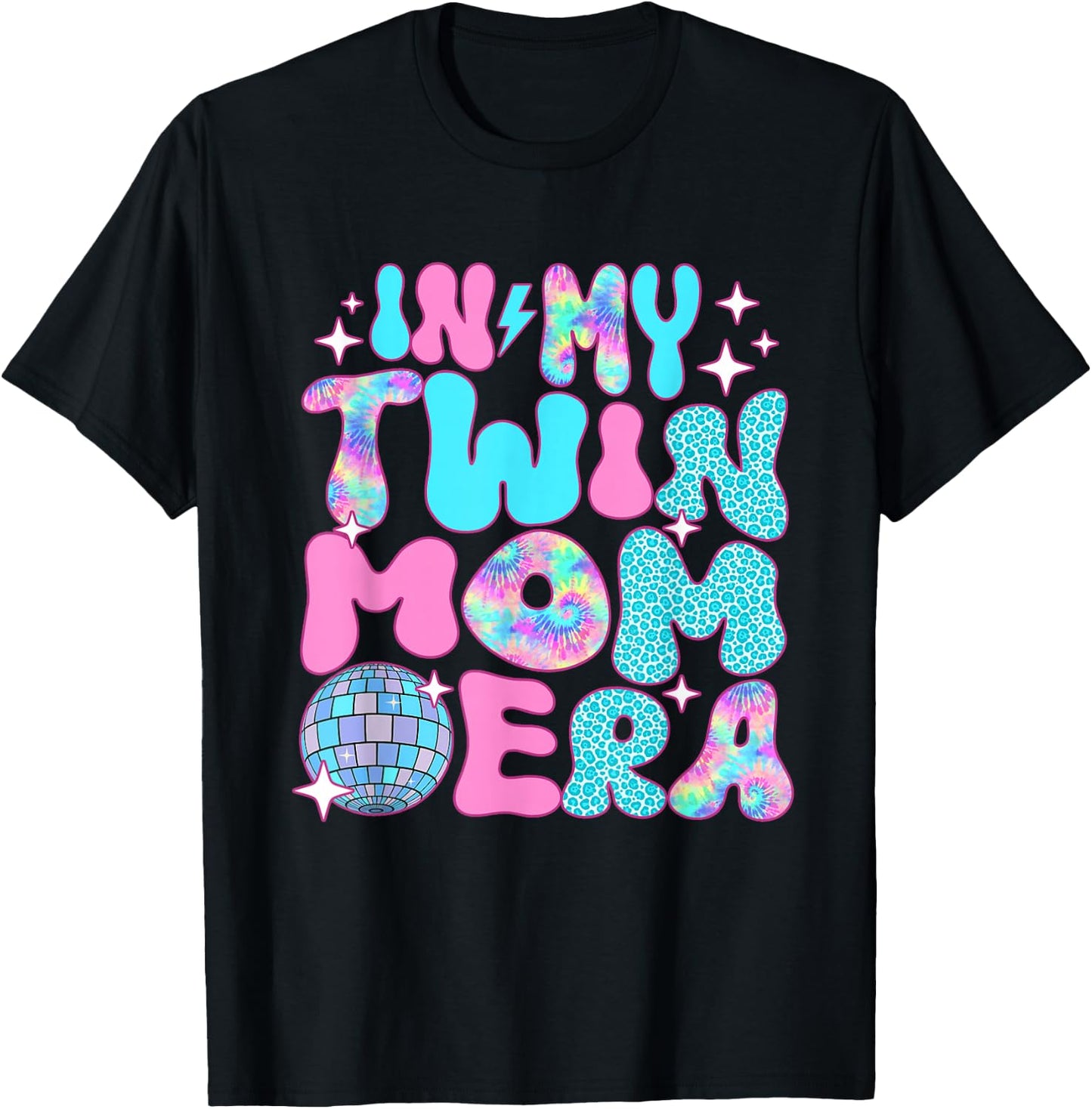 Disco In My Twin Mom Era T-Shirt - T-Shirt | Black