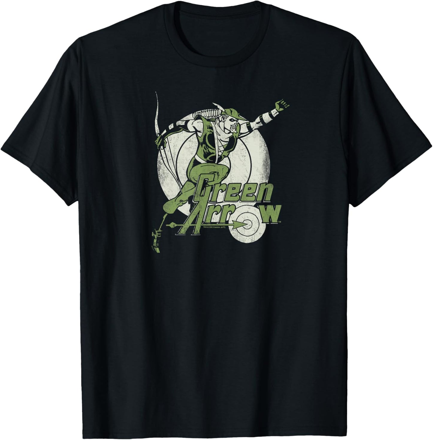 Green Arrow Right on Target T-Shirt - T-Shirt | Black